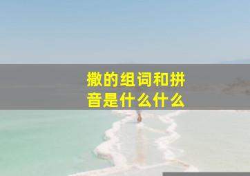 撒的组词和拼音是什么什么