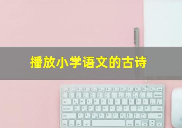 播放小学语文的古诗