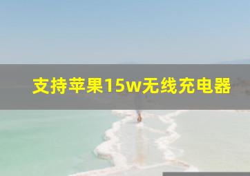 支持苹果15w无线充电器