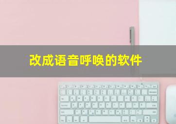 改成语音呼唤的软件