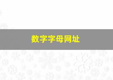 数字字母网址