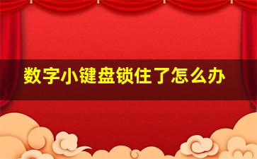 数字小键盘锁住了怎么办