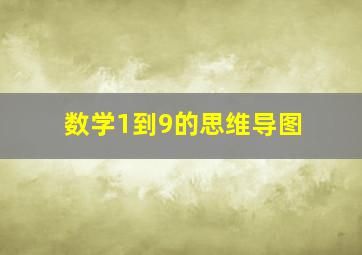 数学1到9的思维导图