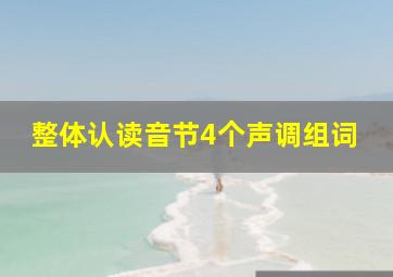 整体认读音节4个声调组词