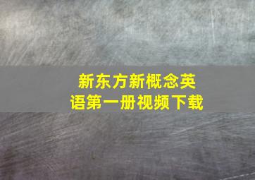 新东方新概念英语第一册视频下载