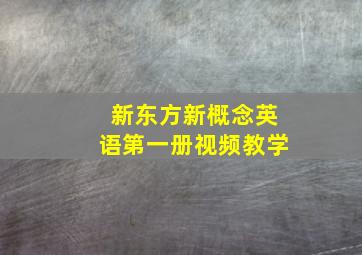 新东方新概念英语第一册视频教学