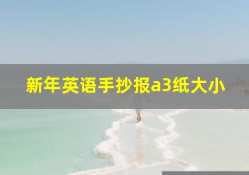 新年英语手抄报a3纸大小