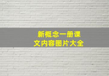 新概念一册课文内容图片大全