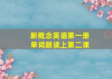 新概念英语第一册单词跟读上第二课