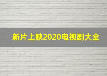 新片上映2020电视剧大全