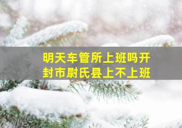 明天车管所上班吗开封市尉氏县上不上班