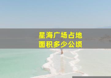 星海广场占地面积多少公顷