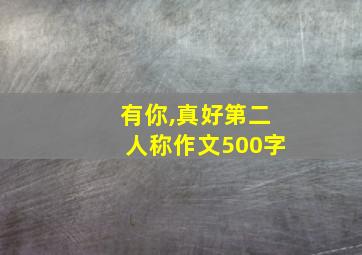 有你,真好第二人称作文500字