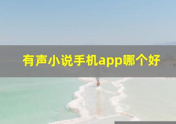 有声小说手机app哪个好