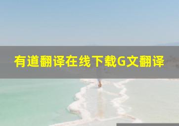 有道翻译在线下载G文翻译