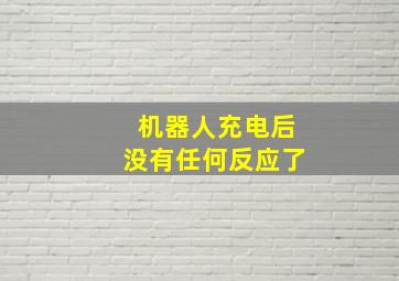 机器人充电后没有任何反应了