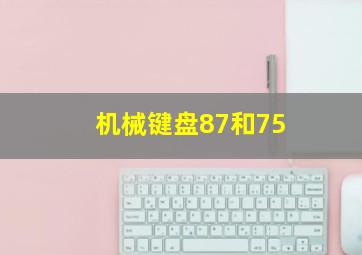 机械键盘87和75