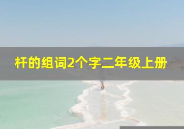 杆的组词2个字二年级上册