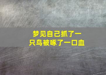 梦见自己抓了一只鸟被啄了一口血