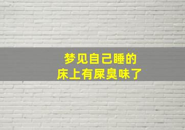 梦见自己睡的床上有屎臭味了