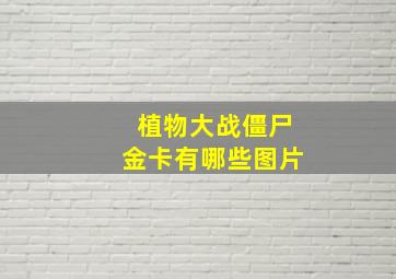 植物大战僵尸金卡有哪些图片