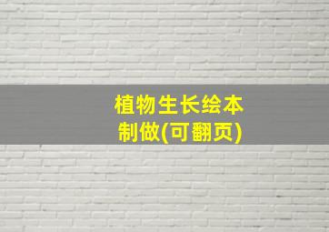 植物生长绘本制做(可翻页)