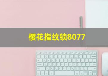 樱花指纹锁8077