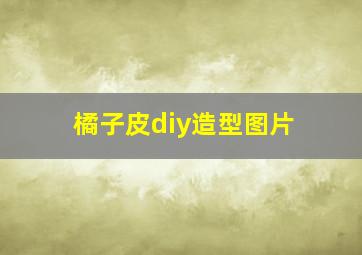 橘子皮diy造型图片