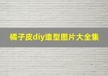 橘子皮diy造型图片大全集