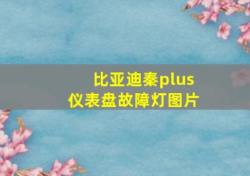 比亚迪秦plus仪表盘故障灯图片