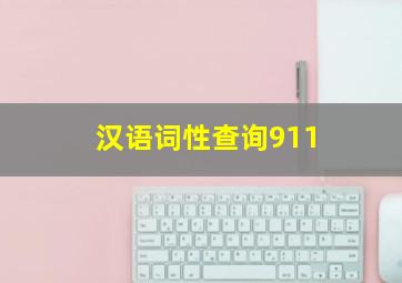 汉语词性查询911