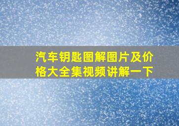 汽车钥匙图解图片及价格大全集视频讲解一下