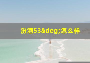 汾酒53°怎么样