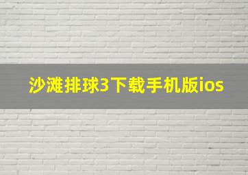 沙滩排球3下载手机版ios