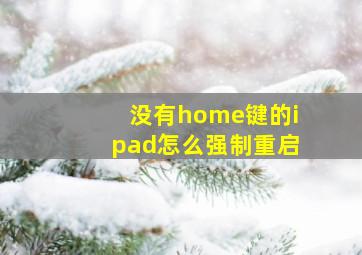 没有home键的ipad怎么强制重启