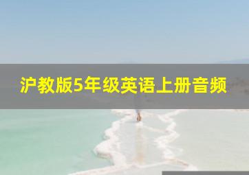 沪教版5年级英语上册音频