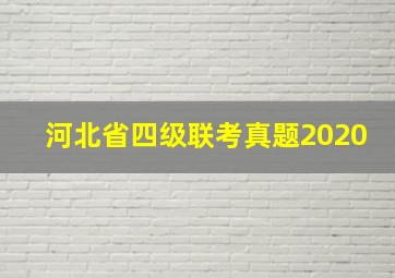 河北省四级联考真题2020