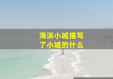 海滨小城描写了小城的什么