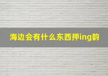 海边会有什么东西押ing韵