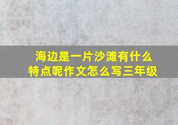 海边是一片沙滩有什么特点呢作文怎么写三年级