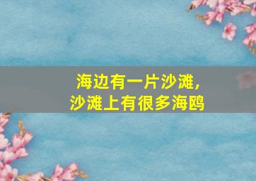 海边有一片沙滩,沙滩上有很多海鸥