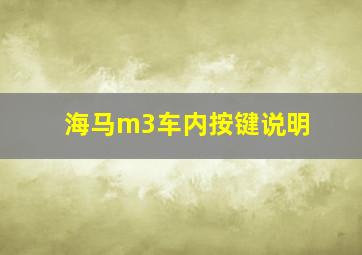 海马m3车内按键说明