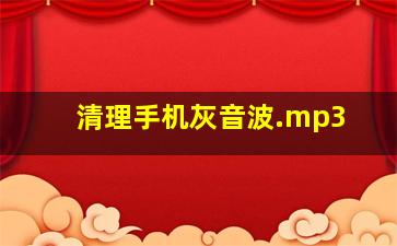 清理手机灰音波.mp3