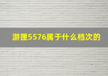 游匣5576属于什么档次的