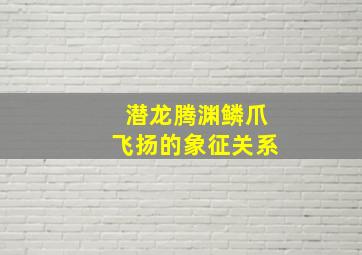 潜龙腾渊鳞爪飞扬的象征关系