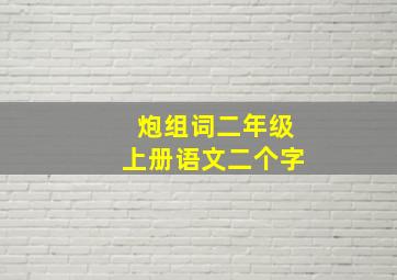 炮组词二年级上册语文二个字