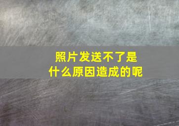 照片发送不了是什么原因造成的呢