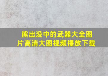 熊出没中的武器大全图片高清大图视频播放下载