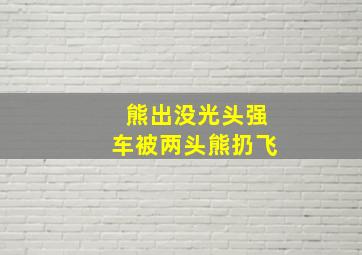 熊出没光头强车被两头熊扔飞