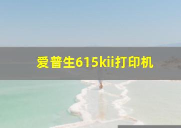 爱普生615kii打印机